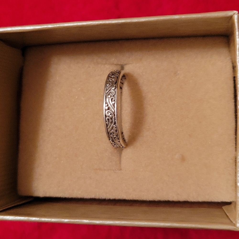 JTV Sterling Silver Scroll Ring